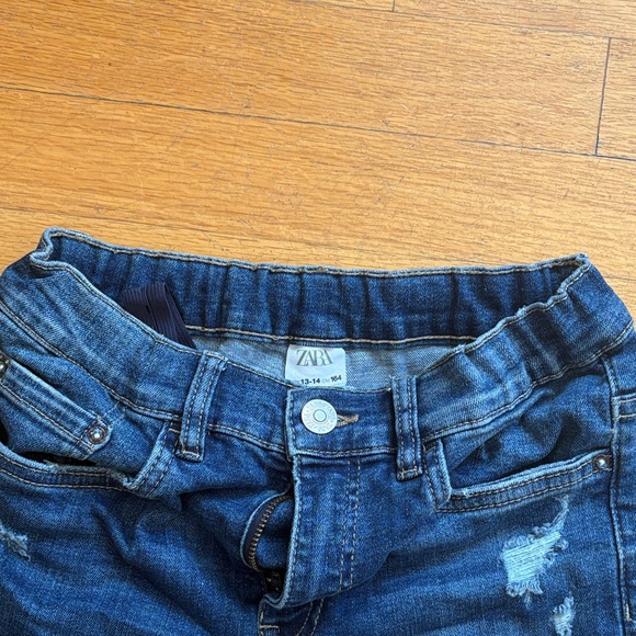 Zara girls Dark Blue Skinny Jeans - Picture 2 of 3